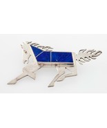 Zuni Lapis Inlay Sterling Silver Horse Pin - €112,03 EUR