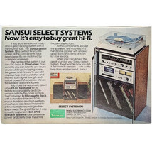 Vintage 1980 Sansui Magazine Print Ad R-70 FR-D3 D-90 SPA-3700 Home Ster... - £5.18 GBP