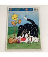Warner Bros Looney Tunes Sylvester Tweety Bird Frame Tray Puzzle Vintage... - $26.95 CAD