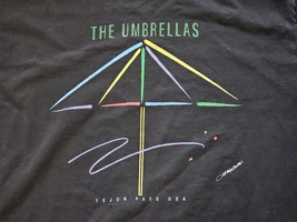 The Umbrellas Band Shirt Men XXL Black 1991 The Tejon Pass USA Made Sing... - $11.40
