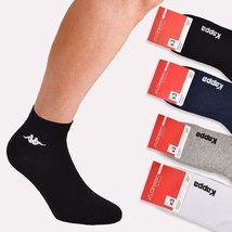3 Pairs Of Half Socks From Man Woman Unisex Stretch Cotton Kappa K004 - £6.07 GBP