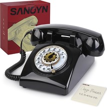 Sangyn 1960&#39;S Classic Old Style Retro Landline Desk Telephone, Rotary Dial. - £43.27 GBP