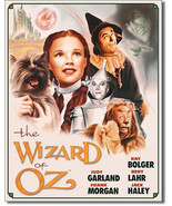 Illustrated Movie Poster Dorothy and Toto The Wizard of Oz Metal Sign - £16.83 GBP