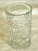 EAPC Prescut Clear Flared Flat Juice Glass Star of David Anchor Hocking - $12.86