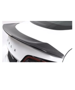 Muge Racing Real Carbon Fiber Spoiler fits 2017-2021 Tesla Model 3 V Sty... - $184.47