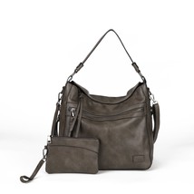 2PCS Vintage Handbag With Purse Multi Pocket Shoulder Bag for Women Larger Capac - £60.56 GBP