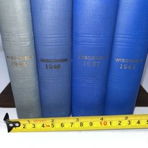 Lot Of 4 ~ 1937-1948 Wisconsin Blue Book Government State History Staging - £35.25 GBP