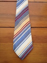 Vintage German 100% Silk Meifter Reine Seide Preppy Striped Schoolboy Sk... - $24.74