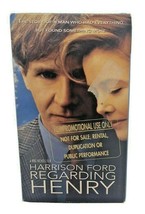 Regarding Henry VHS VCR Video Tape Movie SCREENERS CUT 90s HARRISON FORD - £3.93 GBP