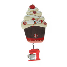 Allen Designs Frosting Please Cupcake Wall Clock Mixer Pendulum Home Dec... - £63.11 GBP