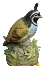 Figurine Bob White Quail Bird Wildlife Porcelain Hand Painted George Good 4&quot; t - £11.62 GBP