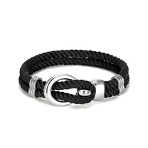 MKENDN Fashion Men Women Anchor Bracelets Charm Nautical Survival Rope Chain Par - £11.01 GBP