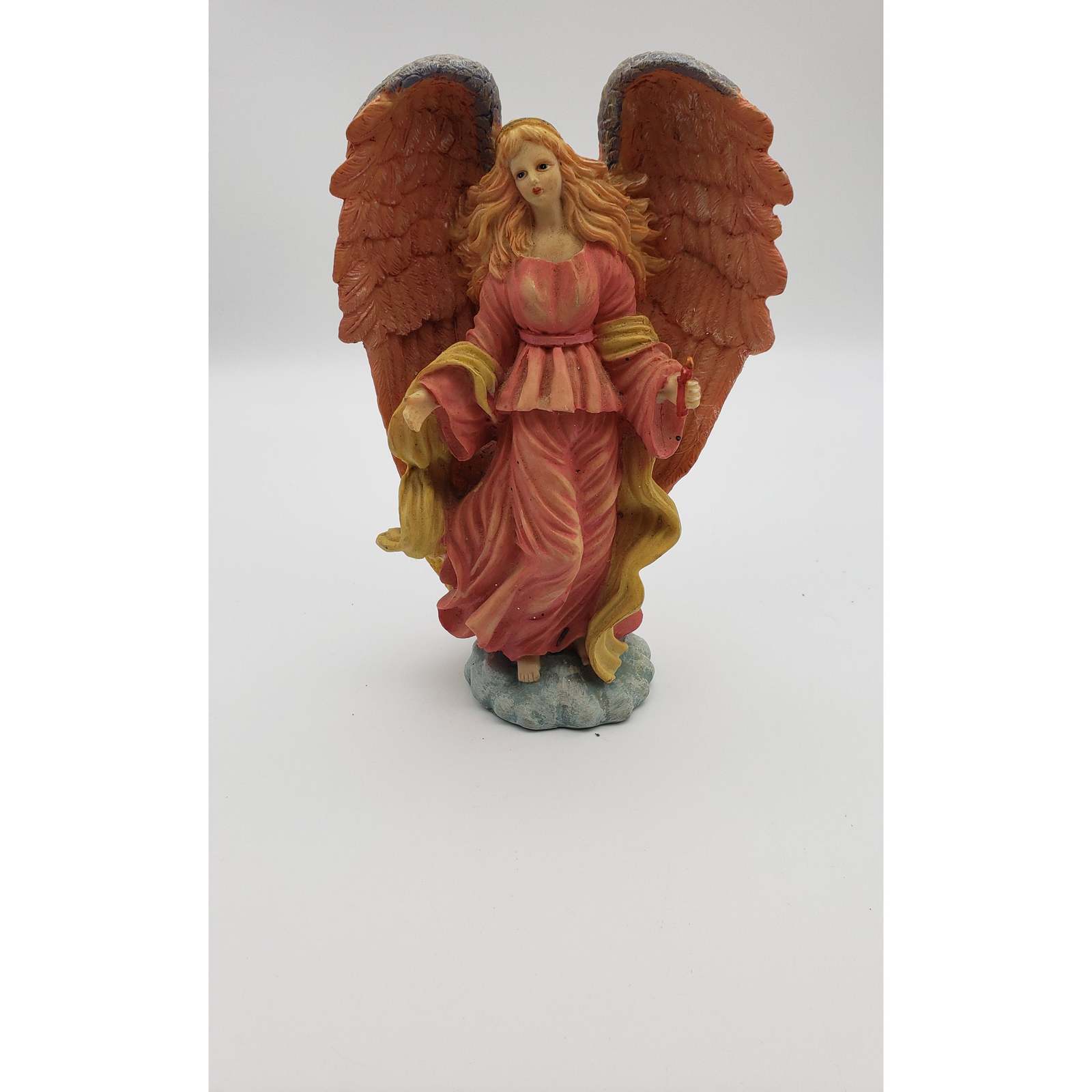 9in Resin Angel with Candle Figurine - $15.00