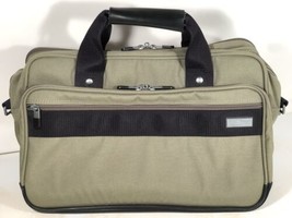 Briggs And Riley Travelware Messenger Laptop Bag Tela Verde No Tracolla - $79.19