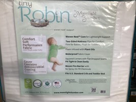Moonlight Slumber Tiny Robin Breathable Dual Sided Baby Crib Mattress - £119.71 GBP