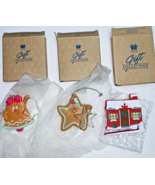 3 Vtg Avon Christmas Cookie Cutter Cuties Bell &amp; Star Ornaments Paper Cu... - £7.30 GBP