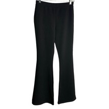 Asos Design Tall Ponte Flare Pants 6 Black Stretch Knit Leggings High Rise NEW - £17.71 GBP