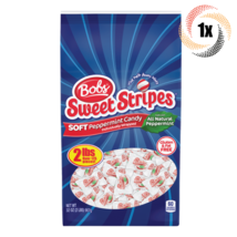 1x Bulk Bag Bob&#39;s Sweet Stripes Soft Peppermint Candy | 175 Piece Per Bag | 32oz - £17.46 GBP