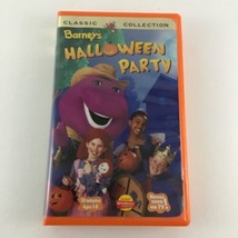 Barney&#39;s Halloween Party Rare White VHS Tape Classic Collection Vintage ... - £26.07 GBP