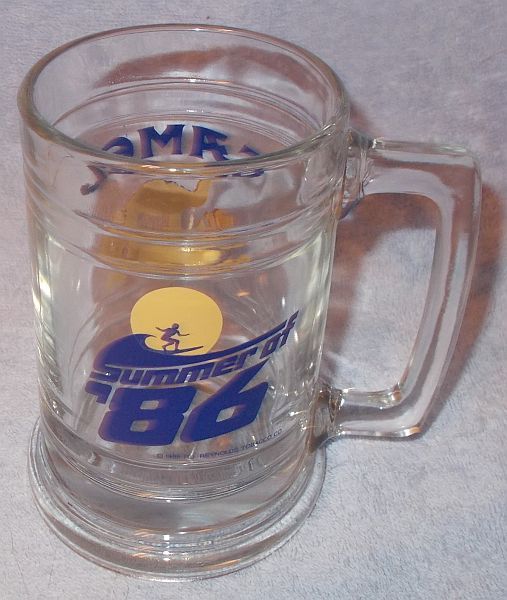 Vintage Summer of 86 Camel Logo Glass Beer Mug Stein - $8.95