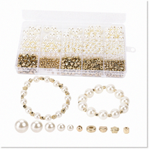 720Pcs Bracelet Making Kit with Beads, Charms, and Crystal String - Complete Jew - $16.82