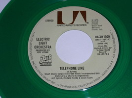 E.L.O. Telephone Line Green Vinyl 45 Rpm Record U.A.  Label - $15.99
