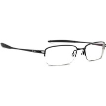Oakley Men&#39;s Eyeglasses OX3093-0153 Valve Black Half Rim Metal Frame 53[]18 135 - £80.36 GBP