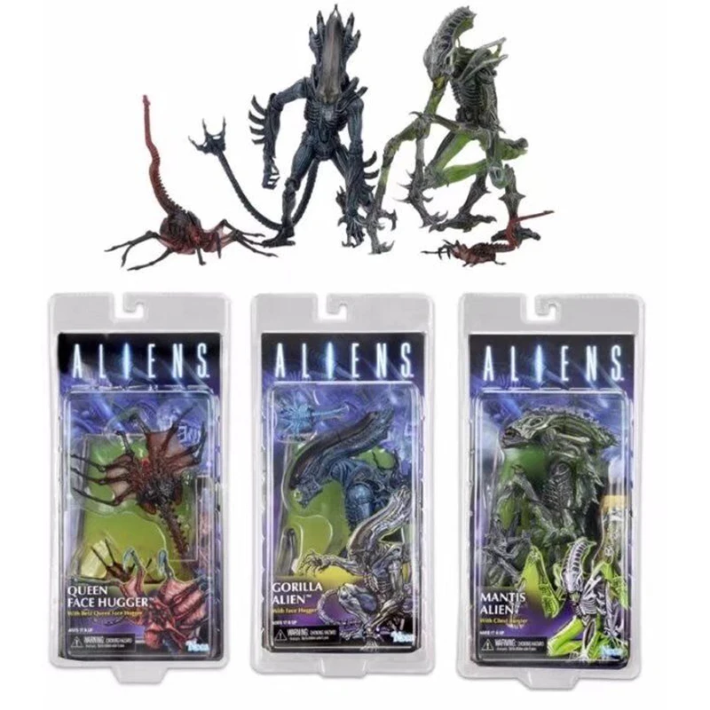 NECA Warrior Aliens vs Predator Figure Series Queen Face Hugger Warrior Alien - £26.62 GBP