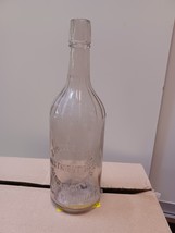 Antique Full Quart J. Rieger &amp; CO Glass Whiskey Bottle Kansa City, MO. E... - $49.49