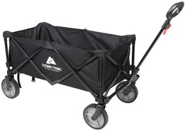 Multi-Purpose Big Bucket Cart Black Wagon Height 24&quot;For Beach Camping Kid Adult  - £54.46 GBP