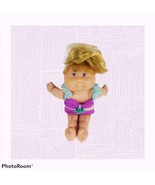 Vintage Cabbage Patch Kid Plush Doll 1995 Swimsuit Blond Cloth Body Star... - $9.49