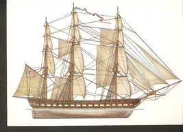 1989 Transport History Ships American Famous Tall Ship Frigate USS Constitution - £5.00 GBP