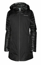 Columbia Fenn Ridge Mid Jacket Insulated Hooded Coat in Black $150, Sz S... - £47.47 GBP