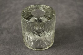 Vintage Crystal Candle Votive Clear Glass Finland Suomi FINNCELL Arabia ... - £19.39 GBP