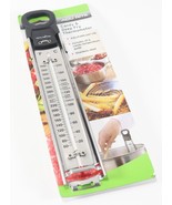 NEW - AcuRite Candy &amp; Deep Fry Thermometer Pan Clip 60-400 Degrees Stain... - £7.04 GBP