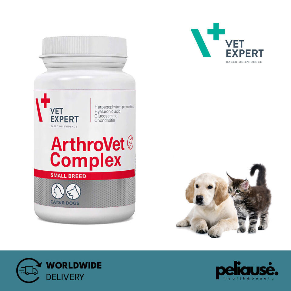 Primary image for Vetexpert Arthrovet Complex for Small Dogs & Cats Hip & Joint Health 60 Caps