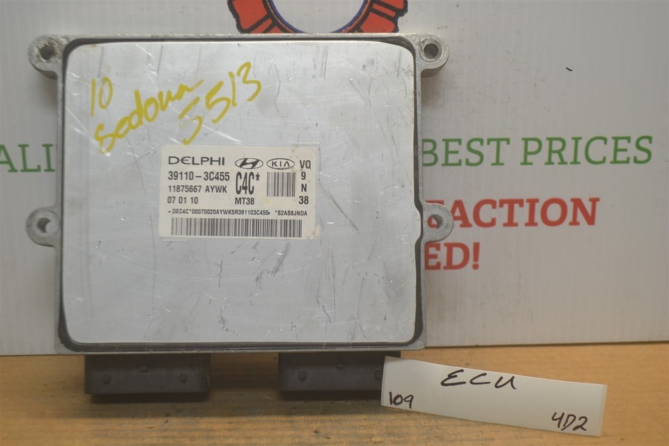 391103C455 Kia Sedona 2010 Engine Control Unit ECU Module 109-4D2 - $28.41