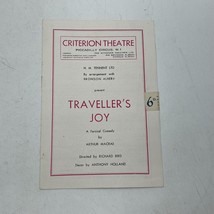 Playbill Theater Program Criterion Theatre Traveller&#39;s Joy - £12.65 GBP