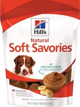 Soft Dog Treats, Soft Savories with Peanut Butter &amp; Banana Dog Snacks, He - £10.11 GBP
