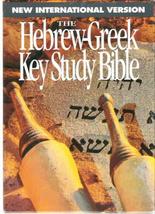 The Hebrew-Greek Key Study Bible/New International Version/Genuine Black Leather - £36.96 GBP