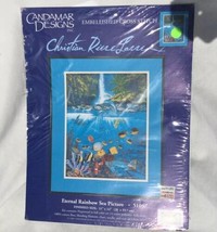 Eternal Rainbow Sea Picture CANDAMAR DESIGNS Cross Stitch Kit 51057 Open... - $21.74