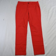 Khakis by Gap 00 Bright Red Broken In Straight Stretch Chino Pants - $16.92