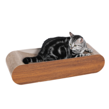 Cat Scratcher, Cardboard Lounge Bed, Bone Shape Design, Recyclable Wood - £39.37 GBP