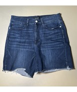 Judy Blue Denim Shorts Cutoffs Stretch Waist Women’s 1XL Blue - $617.70 MXN