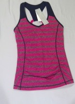 NWT Women’s ideology Tank Top Pink Stripe Size XS X-Small active sports ... - $20.99