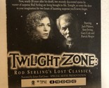Twilight Zone Vintage Movie Print Ad Jack Palance Gary Cole Amy Irving T... - $5.93