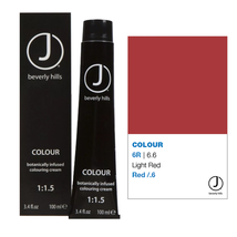 J Beverly Hills COLOUR Botanically Infused Hair Color Cream  - 6R 6.6 Dark Red B