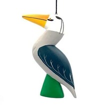 Great Blue Heron Bird Fair Trade Nicaragua Balsa Wood Handcrafted Ornament - £12.61 GBP