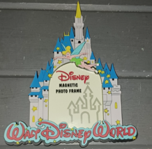 Vintage Walt Disney World Cinderella Castle Magnetic Photo Frame Tinker ... - $7.99