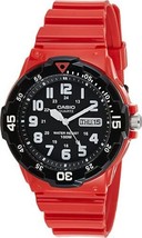 Casio Men&#39;s Core MRW200HC-4BV Red Quartz Watch - £35.61 GBP